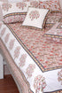 20s Cotton Cushion Cover in Block Print with Piping
